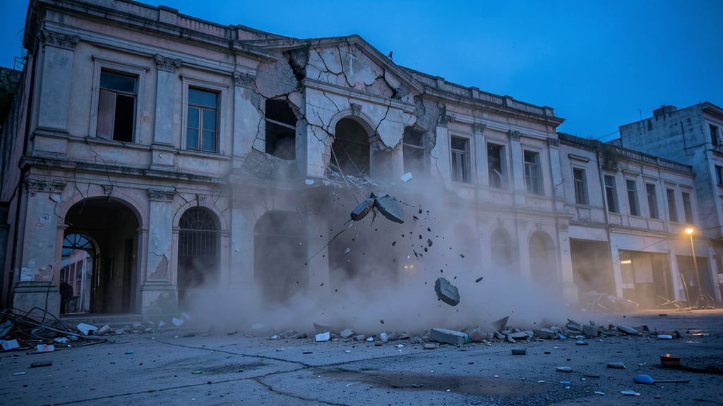 Colapso estructural sacude al centro histórico de Trujillo en la UNT