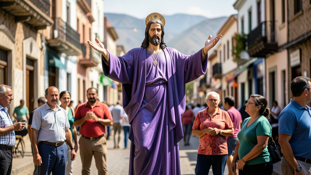 Piura: El Cristo Morado recorrió calles y bendijo al pueblo