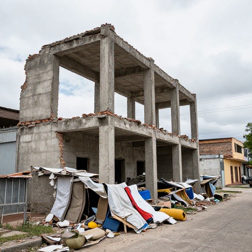 Pereira: 66 edificios colapsan y damnificados viven en campamentos tras sismo
