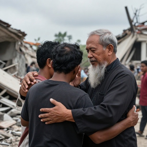 Papa León XIV envía mensaje de solidaridad espiritual tras terremoto en Indonesia