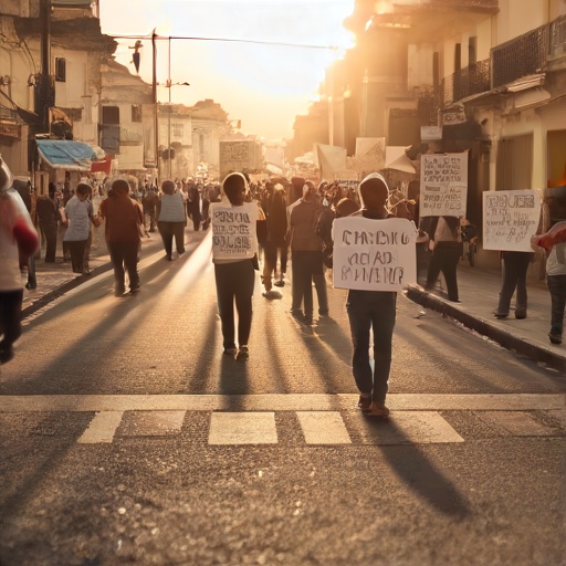 Vecinos de Trujillo bloquean calle Antonio Rivero para exigir construcción de pista