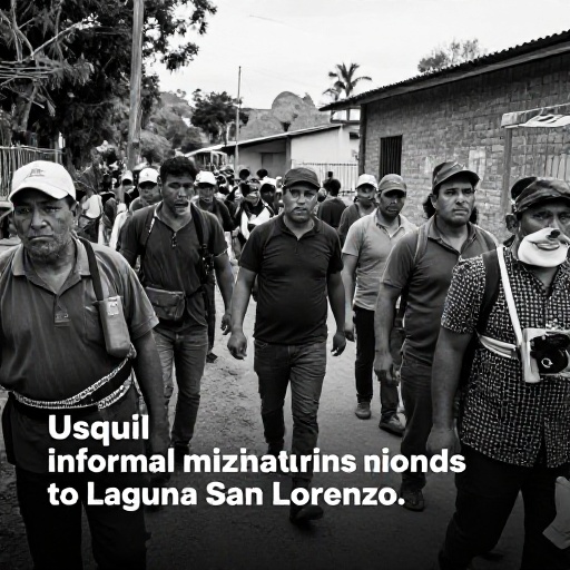 Usquil: Mineros informales amenazan Laguna San Lorenzo