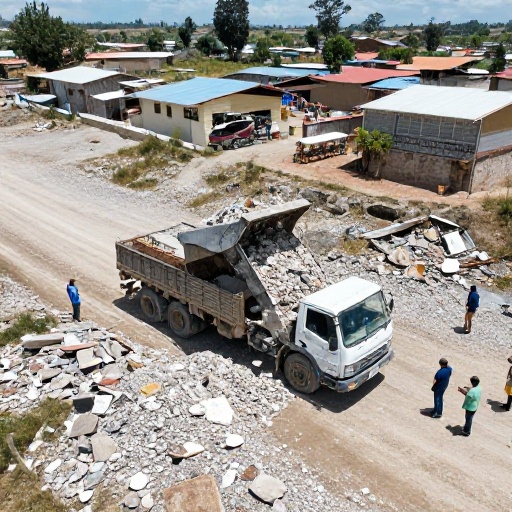 Trujillo: Gobierno Regional retira 1,600 toneladas de escombros en quebrada San Carlos