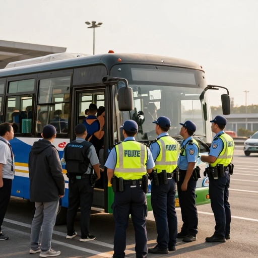 Ministro Astudillo inspecciona Central 105 para reforzar seguridad en el transporte público
