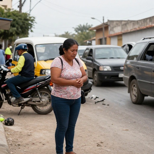 Chiclayo: Madre muere tras violento choque entre combi y mototaxi