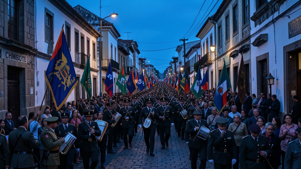 Chimbote rinde homenaje a Miguel Grau y Héroes Navales con desfile cívico