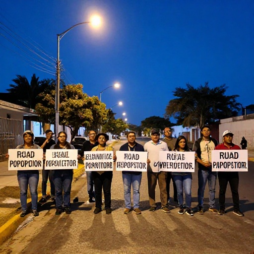 Vecinos de El Porvenir realizan vigilia para exigir arreglo de calles y pistas