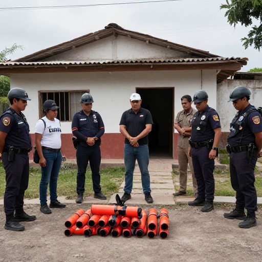 Hallan artefactos explosivos en puerta de vivienda en Trujillo