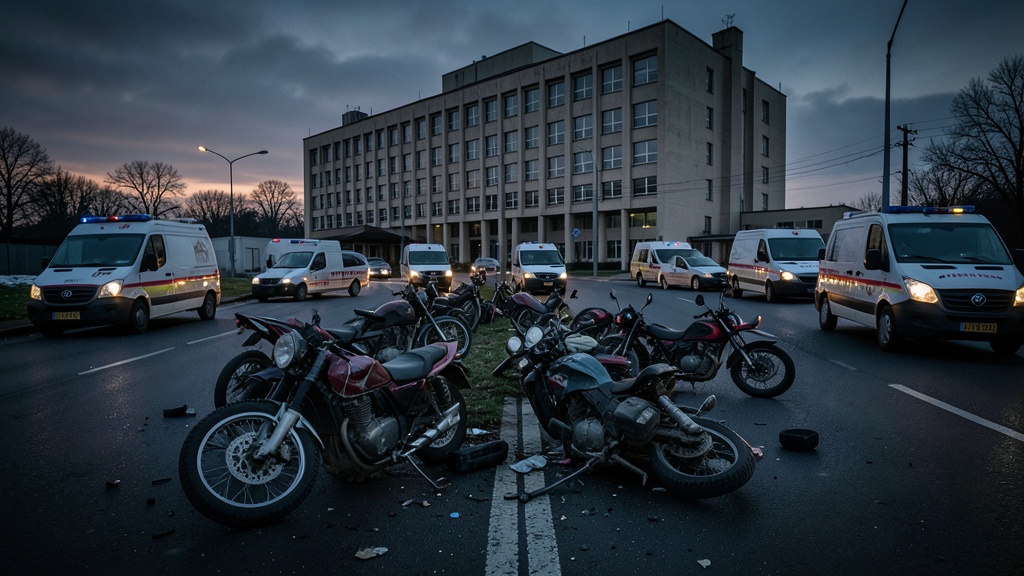 Violento choque en la Panamericana Norte deja herida a pareja de motociclistas frente al Hospital ESSALUD