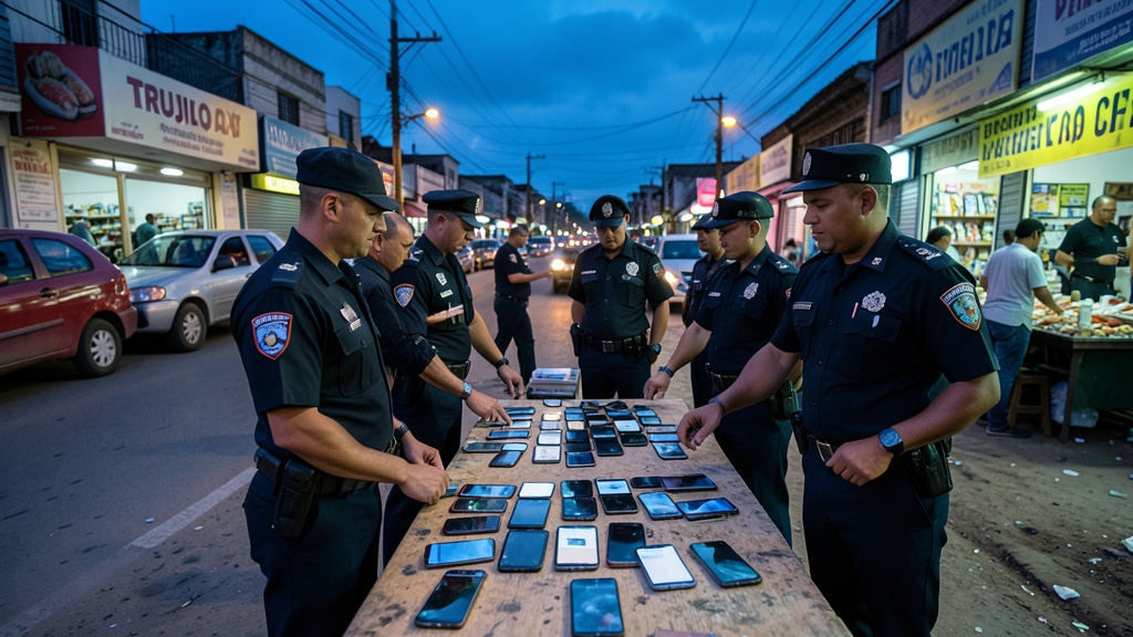 Trujillo: PNP incauta 54 celulares robados en megaoperativo comercial