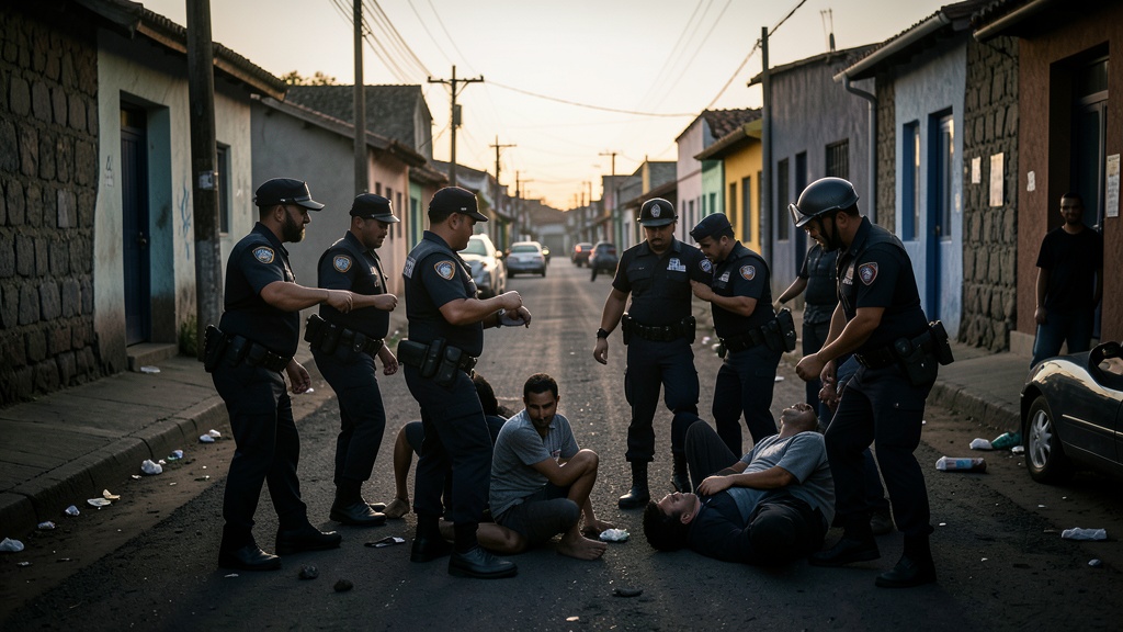 Policía y serenos de Chimbote desalojan espacios públicos por consumo de drogas