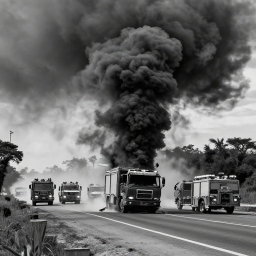 Accidente vial en vía de Evitamiento movilizó a cinco unidades de bomberos en Trujillo
