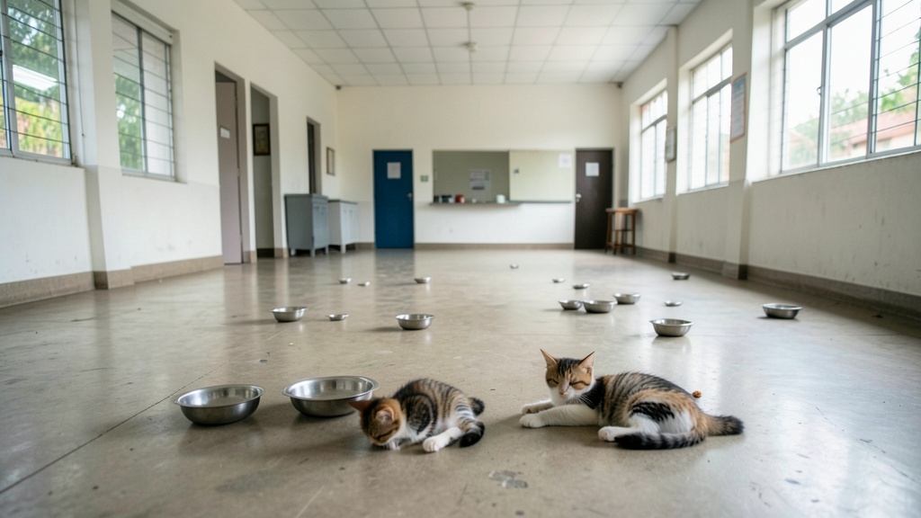 Decenas de gatitos sufren hambre en Escuela de Medicina de USP en Nuevo Chimbote